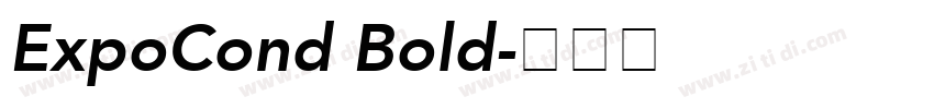 ExpoCond Bold字体转换